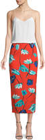 Thumbnail for your product : Diane von Furstenberg Tailored Midi Pencil Silk-Blend Skirt