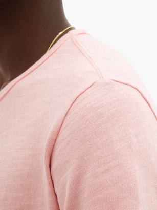 Rag & Bone Slubbed Cotton-jersey T-shirt - Pink