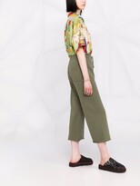Thumbnail for your product : Nili Lotan Wide-Leg Cropped Trousers