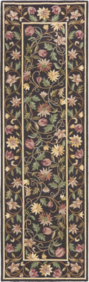Fleur De Lis Living Brayton Hand Hooked Wool Pile Floral Rug