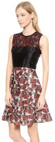 Thumbnail for your product : Rodarte Butterfly Lace & Printed Dress