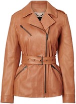 Thumbnail for your product : Banana Republic Italian Leather Belted Moto Jacket