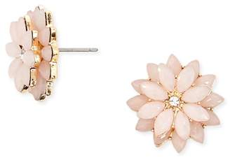 Forever 21 Faux Stone Floral Stud Earrings