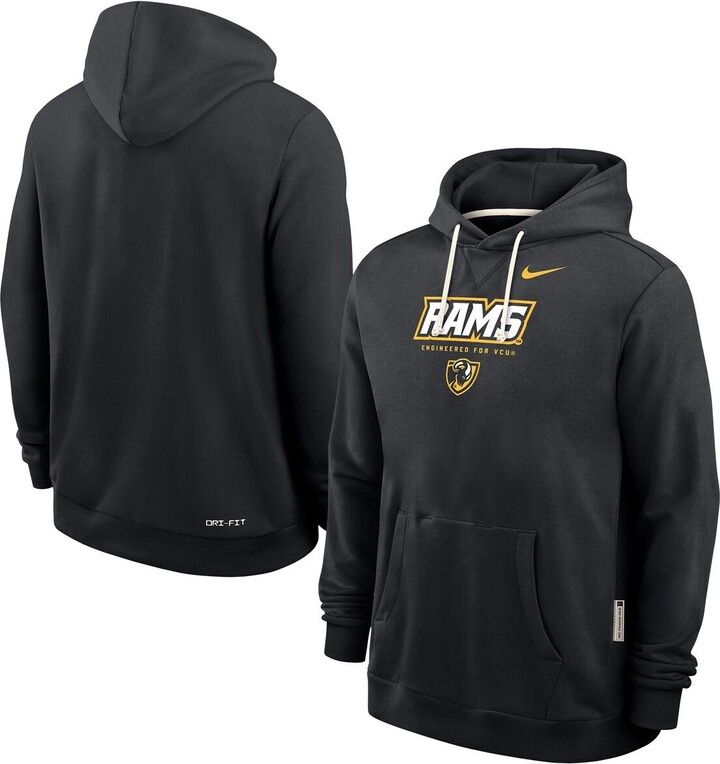 Nike Men's Black Vcu Rams 2025 Sideline Dri-fit Hoodie