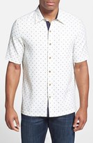 Thumbnail for your product : Nat Nast 'The Koons' Regular Fit Short Sleeve Silk & Cotton Sport Shirt