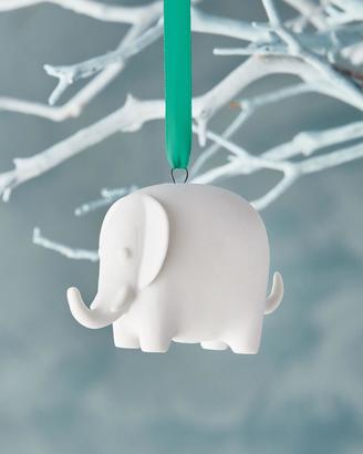 Jonathan Adler White Elephant Christmas Ornament