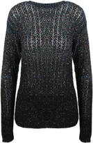 Battered Sequin Knitted Top