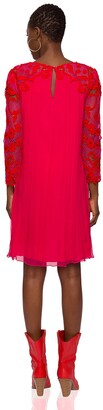 Nissa - Silk Dress With Lace Sleeves