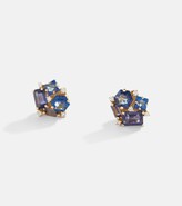 Thumbnail for your product : Suzanne Kalan Blossom 14kt gold earrings with diamonds, topaz and lolite