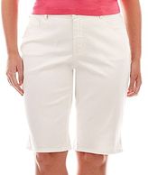 Thumbnail for your product : JCPenney St. John's Bay Denim Bermuda Shorts - Plus