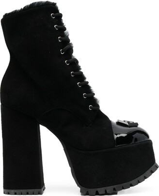 Maaltijd Aannemelijk meer Philipp Plein Women's Black Boots | ShopStyle