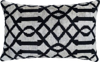 Diamante Square Textile Small Pillow in Black – VOZ Apparel