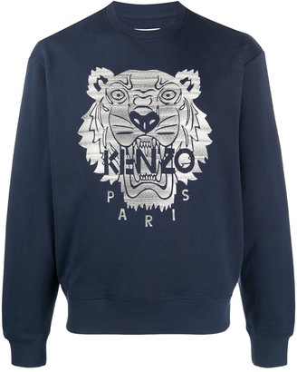 mens blue kenzo jumper