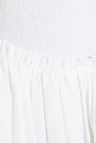 Thumbnail for your product : Givenchy Smocked cotton-poplin dress