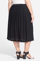 Thumbnail for your product : Eileen Fisher Flared Silk Skirt (Plus Size)