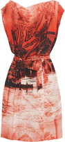 Thumbnail for your product : Vivienne Westwood Card draped printed crepe dress