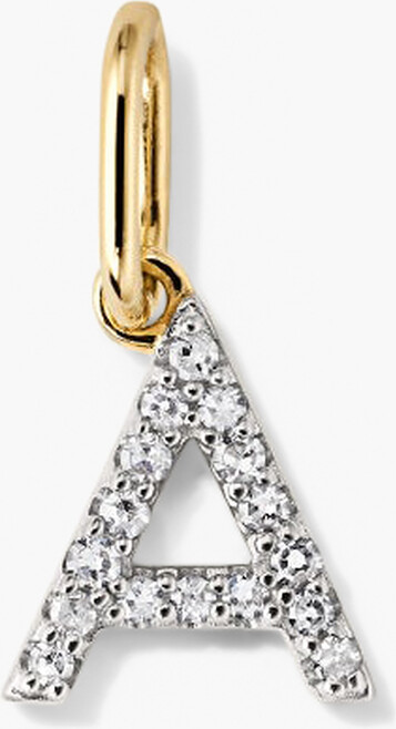 Mejuri Diamond Letter Charm