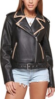 Thumbnail for your product : Levi's Women's Faux Leather Belted Motorcycle Jacket (Standard and Plus Sizes)
