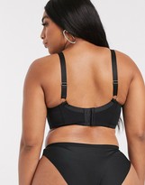 Thumbnail for your product : Playful Promises X Gabi Fresh lace overlay strapping detail bra in black