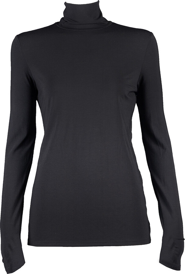 Una Berzina Black Turtleneck