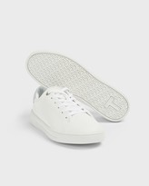 Thumbnail for your product : Ted Baker Trimmed Low-top Leather Sneakers