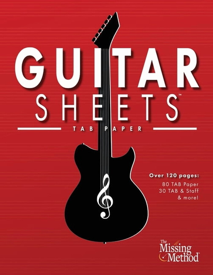 Guitar Sheets Guitar Sheets TAB Paper: Over 100 pages of Blank Tablature Paper, TAB + Staff Paper, & More, Book 2, (Paperback)