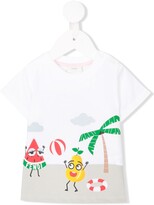Thumbnail for your product : Fendi Kids beach print T-shirt