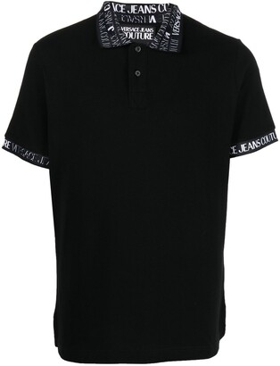 Versace Jeans Couture Logo-Trim Polo Shirt