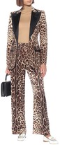 Thumbnail for your product : Dolce & Gabbana Leopard-print wool-blend blazer