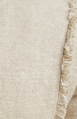 Balmain Fringe Detail Linen & Silk Dress