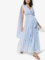 Thumbnail for your product : Vika Gazinskaya Asymmetric Tiered Maxi Dress