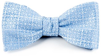 Tie Bar Opulent Light Blue Bow Tie