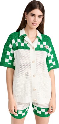 Casablanca Faux Crochet Shirt - ShopStyle Tops