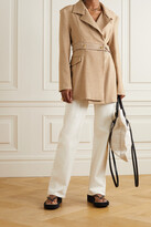 Thumbnail for your product : AAIZÉL + Net Sustain Convertible Double-breasted Twill Blazer