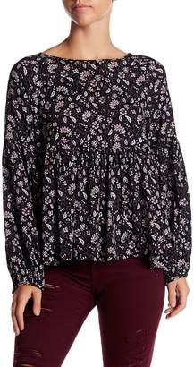 Soprano Floral Long Sleeve Blouse