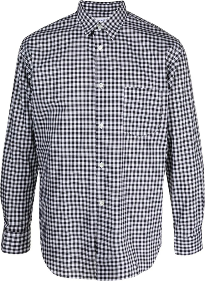 Comme des Garçons Shirt Check-Print Cotton Shirt