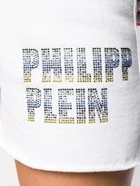 Thumbnail for your product : Philipp Plein Crystal Logo Shorts