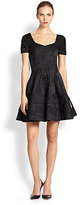 Thumbnail for your product : Zac Posen Floral Jacquard Fit-&-Flare Dress