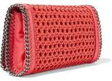 Thumbnail for your product : Stella McCartney Cotton-Raffia And Faux Leather Shoulder Bag