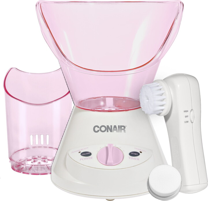 Conair True Glow Facial Sauna Moisturizing Treatment System, Pink/White