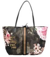 Desigual Capri Militar Flores Shopping Bag