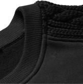 Thumbnail for your product : Balmain Cotton and Merino Wool-Blend Panelled Sweater