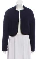Thumbnail for your product : ChloÃ© Open Front Crop Jacket Blue ChloÃ© Open Front Crop Jacket