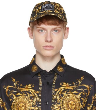 Versace Jeans Couture Black & Gold Regalia Baroque Cap - ShopStyle Hats