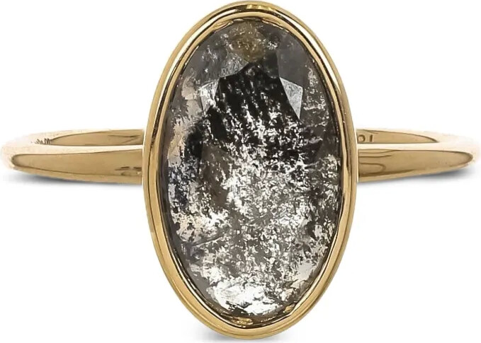 Nimo with Love 18K yellow gold Skinny diamond ring