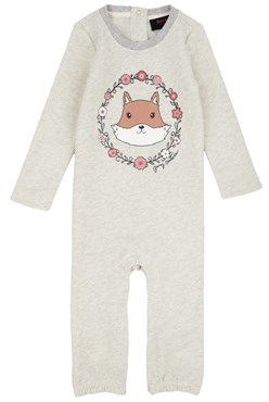 Juicy Couture Outlet - BABY KNIT FOX GRAPHIC FASHION TRACK ROMPER
