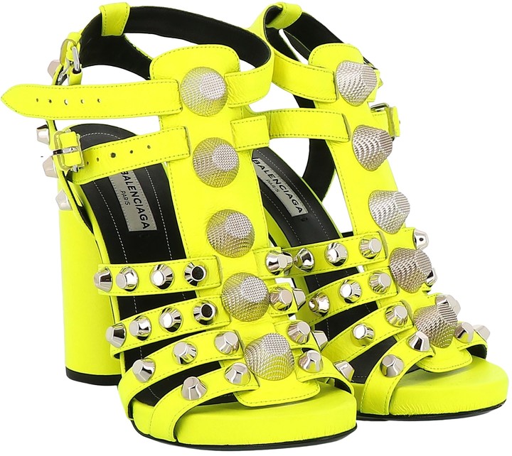 balenciaga yellow sandals