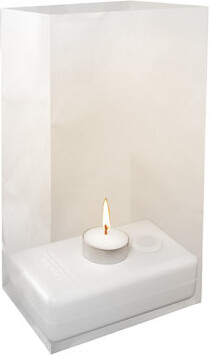 LumaBase Weighted Candleholder for Luminarias - 24 Count