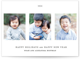 Minted Date Stamp Christmas Photo Cards