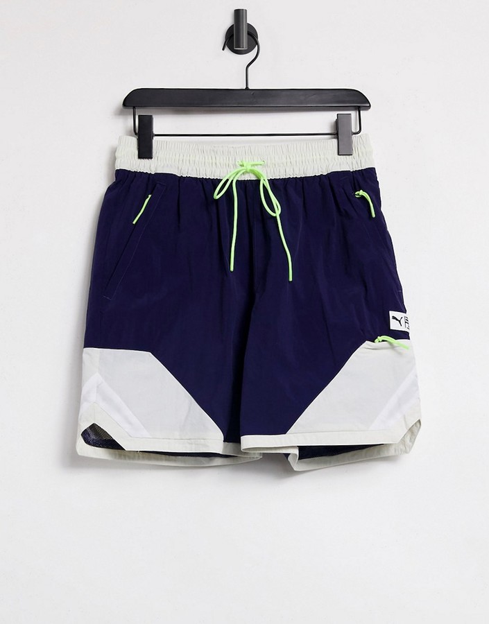 Puma parquet 7 inch shorts in navy - ShopStyle